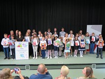 Uczestnicy finału turnieju recytatorskiego 