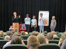 Joanna Olech na spotkaniu w Koszalińskiej Bibliotece Publicznej