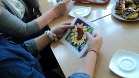 słonecznki na płótnie