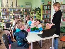 Pani Izabela Rutkowska podczas spotkania