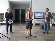 prezes SARP Koszalin, Marek Perepeczo, Rektor Politechniki Koszalińskiej, prof. dr hab. Danuta Zawad