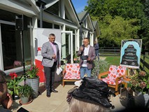 Otwarcie Narodowego Czytania przez Prezydenta Koszalina Piotra Jedlińskiego i dyrektora KBP Dariusza