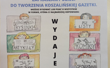 Plakat promujący nabór do gazetki 