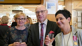 Andrzej Ziemiński z Anną Dębecką i Małgorzatą Weiss