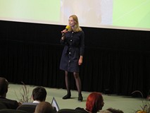 Aniela Kowalska podczas występu