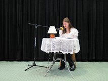 Maja Zaręba podczas występu