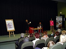 Maja Komorowska w Bibliotece