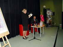 Maja Komorowska w Bibliotece