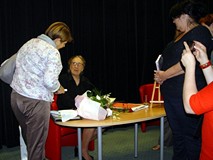 Maja Komorowska w Bibliotece