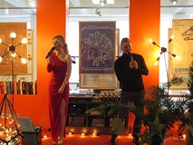 Bartosz Czaja i Aleksandra Andrukajtis podczas koncertu świątecznego.