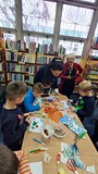 lekcja biblioteczna z pierwszkolasistami z SP nr 5 w Koszalinie