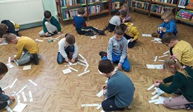 Układamy puzzle z bałwankami