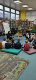 lekcja biblioteczna z pierwszkolasistami z SP nr 5 w Koszalinie