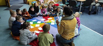 zajęcia z sześcioletnimi biedronkami z Przedszkola nr 13 w Koszalinie