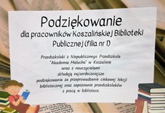 Podziękowanie, które otrzymałyśmy od dzieci i nauczycieli z Akademii Malucha