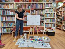 Zajęcia z Beatą Borowską-Piwar i Pracownia Twórczych Działań- nasza wyobraźnia