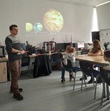 Podczas prelekcji w Obserwatorium Astronomicznym