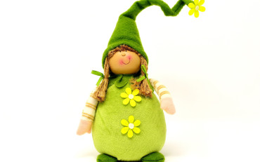 Zielony elf - maskotka