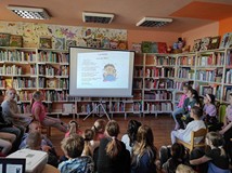 Spotkanie z uczniami Szkoły Podstawowej nr 9 i twórczością Juliana Tuwima