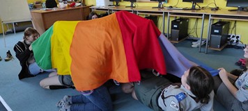 zabawa z chustą animacyjną