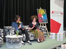 Alina Sochoń oraz Julian Majewski podczas recytacji