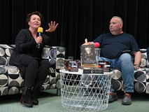 Elżbieta Cherezińska i Piotr Pawłowski