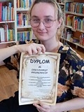 Dyplom zasłużonej klubowiczki książek Amelii-Charlie