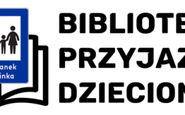 Na zdjęciu logo akcji BIBLIOTEKA PRZYJAZNA DZIECIOM