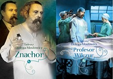 Okładki książek Znachor i Profesor Wilczur Tadeusza Dołęgi-Mostowicza, proj.okładki Elżbieta Chojna