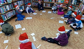 Układamy puzzle z bałwankami