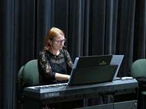 Magdalena Bortnowska podczas występu