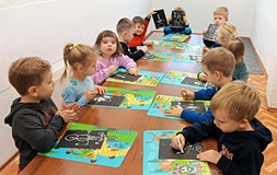 Rysujemy bałwanki kredą