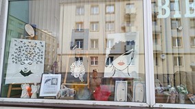 Zdjęcie wystawy prac uczestników WTZ-1 w Koszalinie