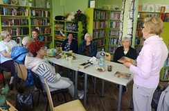 Stanisława Schreuder podczas spotkania z czytelniczkami