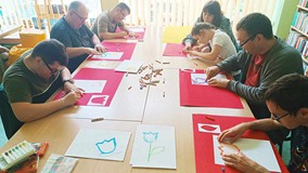 Tworzymy tulipany metodą rozcierania pasteli