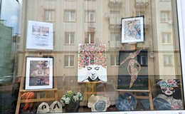 Zdjęcie wystawy prac uczestników WTZ-1 w Koszalinie
