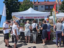 Mobilna biblioteka w czasie Reymontady