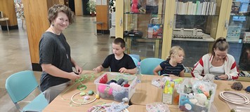 Olga Roicka na warsztatach w Mediatece.