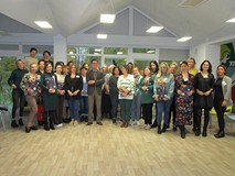 Uczestniczki warsztatów „Analiza transakcyjna w pracy bibliotekarki/bibliotekarza czyli jak wzmacnia