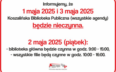 INFORMACJA O GODZINACH OTWARCIA