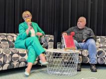 Monika Malinowska i Piotr Pawłowski na scenie KBP.