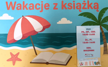 zdjęcie godzin otwarcia filii bibliotecznych latem