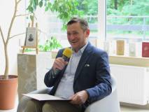 Prezydent Miasta Koszalina – Tomasz Sobieraj podczas Narodowego Czytania