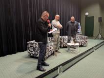 Dyrektor - Dariusz Pawlikowski, Marek Stelar i Piotr Pawłowski podczas otwarcia spotkania.