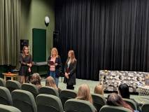 Beata Sawa-Jovanoska, Anna Pańczyk oraz Julia Kubicka na otwarciu spotkania