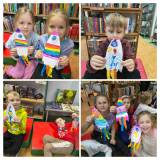 Rakieta kosmiczna w wykonaniu dzieci