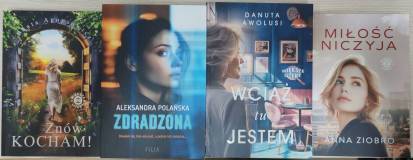 Okładki nowych powieści obyczajowych