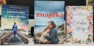 Okładki książek : Akuszerka w Auschwitz, Znajdka, Córka Róży