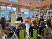 Spotkanie z policjantem Bartoszem Plotą z Komendy Miejskiej Policji w Koszalinie