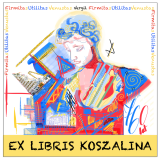 Ekslibris biorący udział w konkursie.